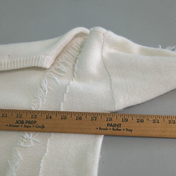 Bartolini By Benedetta Italy Cashmere & Wool Fringe Hobo Sweater small - Picture 4 of 6